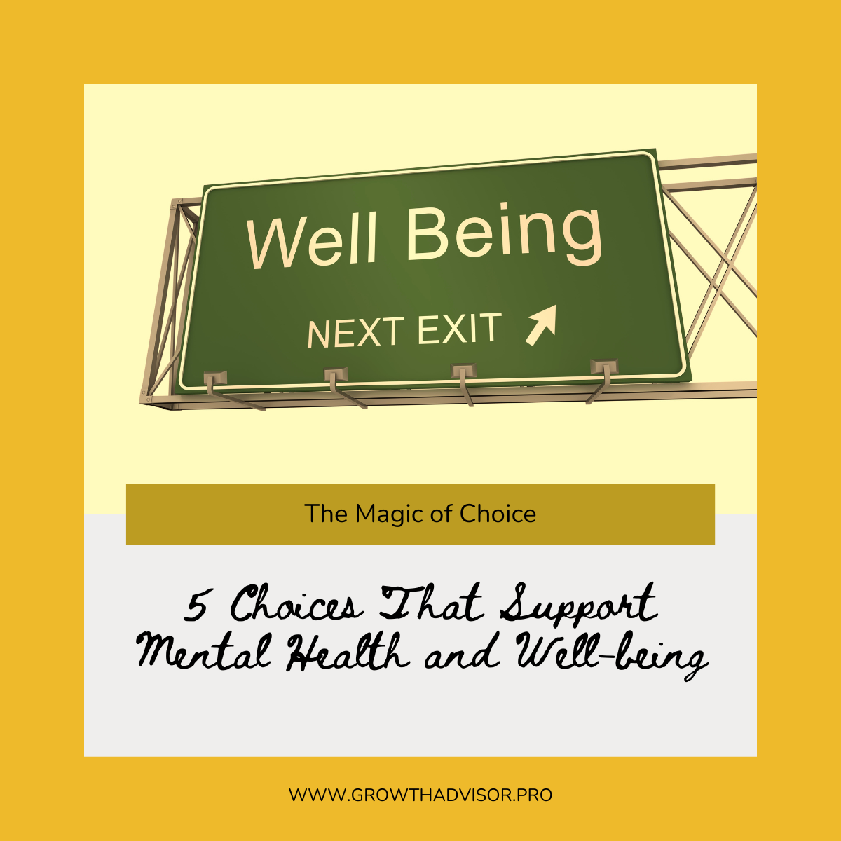 5 Choices That Support Mental Health and Well-being