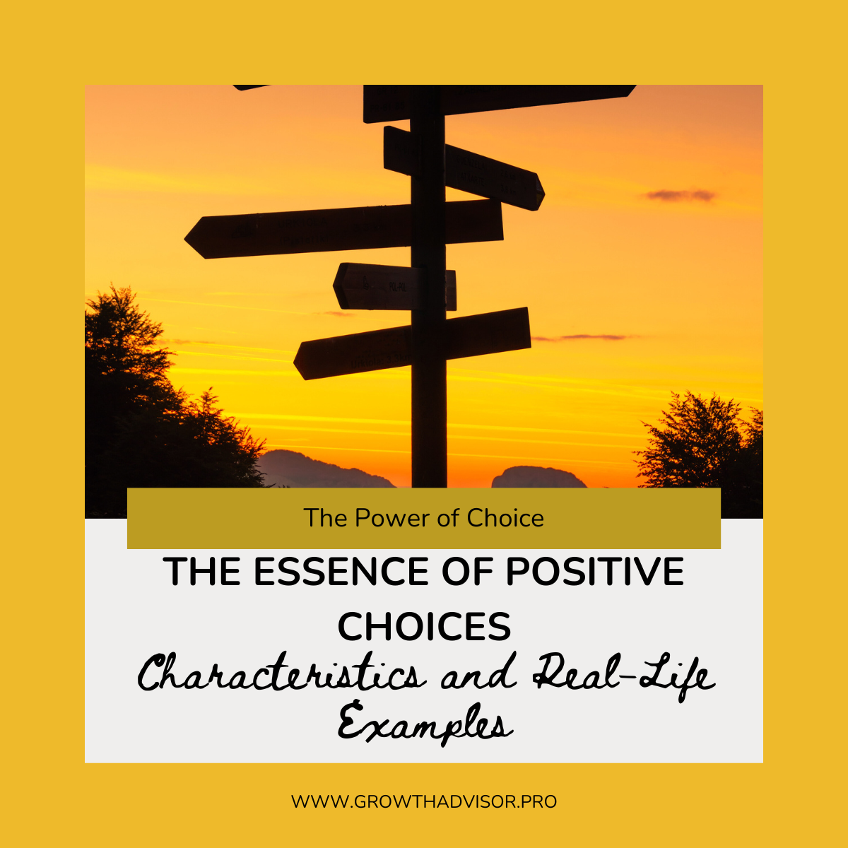 The Essence of Positive Choices: Characteristics and Real-Life Examples