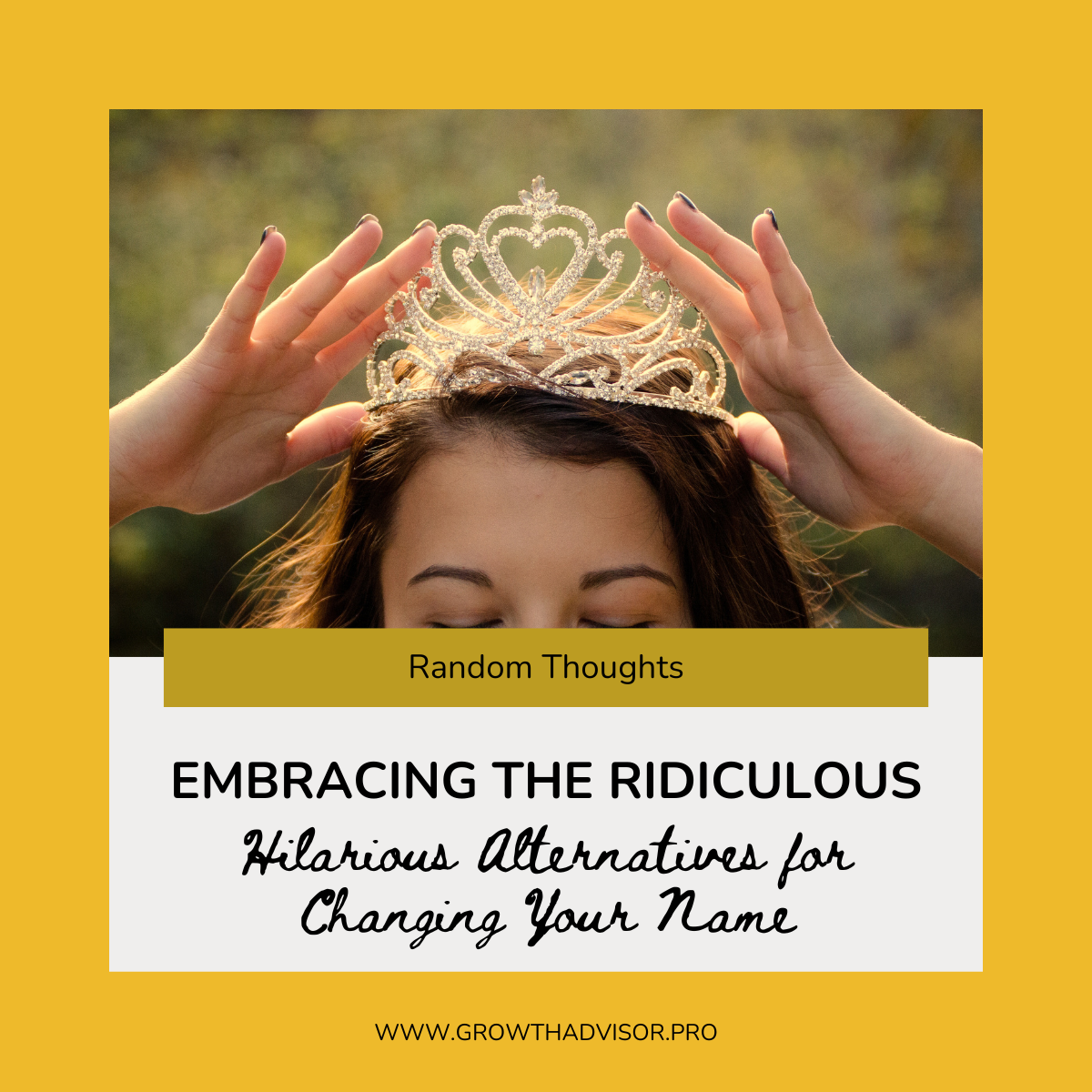 Embracing the Ridiculous: Hilarious Alternatives for Changing Your Name