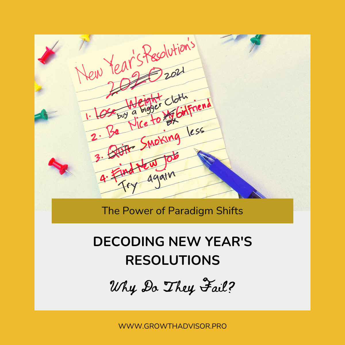 Decoding New Year’s Resolutions: Why Do They Fail?
